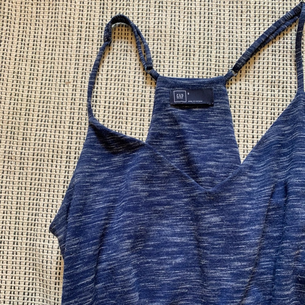 Gap heathered blue romper